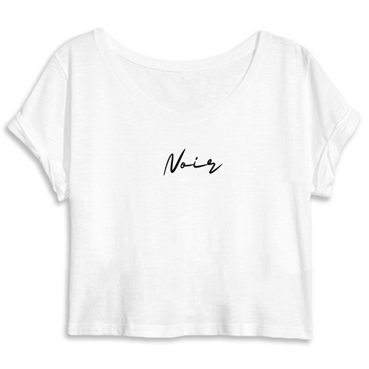 Top Crop 'Noir' White