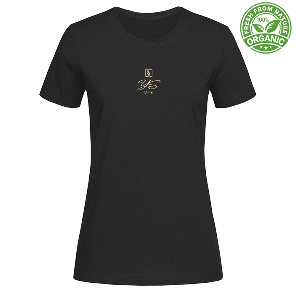 T-Shirt Organic Donna YS 'Noir' Black